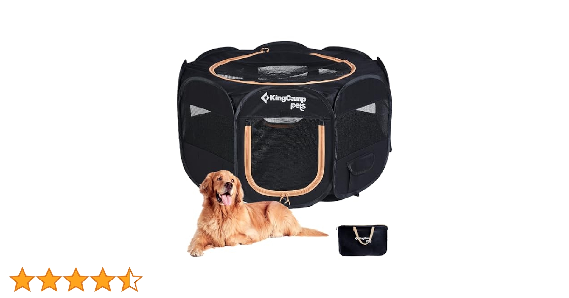 犬サークル ペットサークル 中大型犬用 折り畳み式 Amazon | KingCamp ペットサークル ドッグハウス 大型犬 八角形